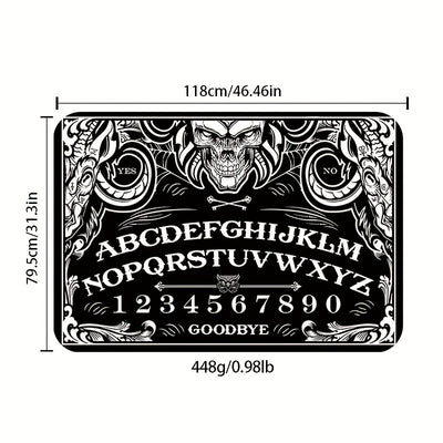 Mystical Melange: Gothic Witchcraft Divination Door Mat – Enhance Your Altar Decoration and Transform Your Living Room Décor with this Non-Slip, Oil-Proof Foot Mat