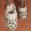 Festive Comfort: Warm Christmas Pattern Slippers – Cozy Slip-On Plush-Lined Shoes for Indoor Bliss