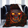 Spookylicious Flannel Blanket: Perfect Gothic Halloween Gift for Kids and Adults, Ideal for Home, Camping, and Travel!