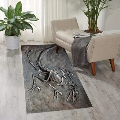 Dinosaur Fossil Patterned Carpet: A Prehistoric Twist to Your Home Decor