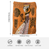 Cozy African Woman Flannel Blanket: Your Ultimate Companion for Sofa, Office, Bed, and Traveling