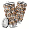 20oz Fun-loving Dog Lovers' Stainless Steel Tumbler: A Perfect Gift for Parents, Relatives, and Friends!