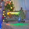 3D Wooden Carving LED Night Light: Merry Christmas Music Box - Perfect Gift for Christmas and New Year