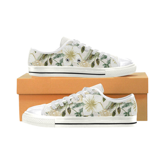 Flowering Shoes, Sweet Flowers Women's Classic Canvas Shoes