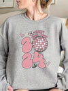 Festive and Fashionable: Happy New Year Print Sweatshirt - Women's Casual Long Sleeve Crew Neck Sweatshirt