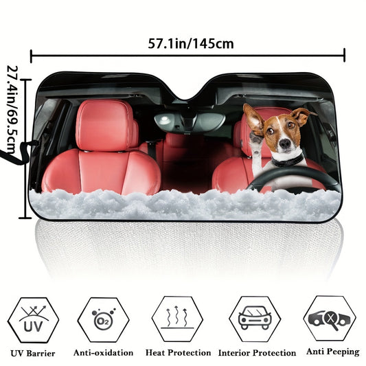 Hilarious Funny Pet Design Car Windshield Sunshade: Block the Sun in Style and Keep Your Car Cool!