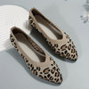 Leopard Chic: Women's Stylish Pointed Toe Slip-On Flats for Effortless Casual Elegance