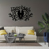 Lovebirds Metal Arts and Crafts Iron Pendant: Exquisite Home Interior Decoration for Bedroom, Living Room, and Bathroom