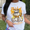 Bear Cartoon Print Crew Neck T-Shirt, Casual Short Sleeve T-Shirt For Spring & Summer, Women's Clothing