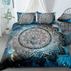 Mystical Mandalas: Galaxy Ramadan Décor Duvet Set - Enhance Your Guest Room(1*Duvet Cover + 2*Pillowcases, Without Core)