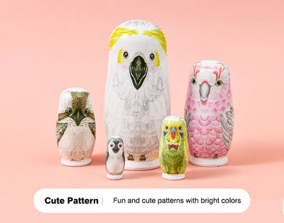 Creative Owl Nesting Dolls: Unique Home Decor and Holiday Gift Set