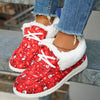 Cozy and Festive: Women's Santa Claus Canvas Shoes - The Perfect Lightweight Christmas Footwear