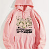 Spooky Chic: Halloween Print Hoodie with Drawstring and Pocket for Women