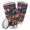 20oz Day of the Dead Stainless Steel Tumbler: Stylish and Insulated Travel Mug for Halloween Gifts