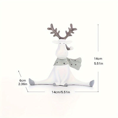 Cute Hand-Painted Elk Ornaments for Christmas and New Year's: Perfect for Gifts and Decorations