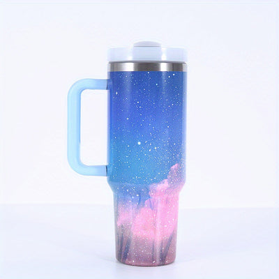 40oz Colors Marble Print Stainless Steel Tumbler - Perfect for Car, Home, Office, & Travel!