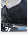Convenient Telescopic Front Windshield Heat Insulation Sunshade for Cars - Protect Your Interior from Harmful UV Rays with 0% Light Transmission and Anti-Exposure Technology