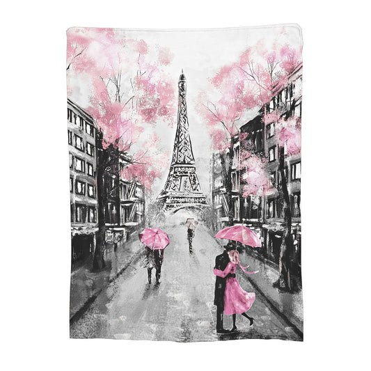 This throw blanket will keep you cozy with its ultra-soft design. It features a detailed retro cityscape of the iconic Eiffel Tower in Paris, adding a unique touch of decorative charm to your home. Enjoy the feel of warmth and style as you cuddle up with this beautiful throw blanket.