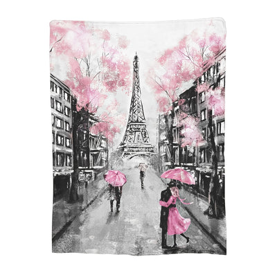 This throw blanket will keep you cozy with its ultra-soft design. It features a detailed retro cityscape of the iconic Eiffel Tower in Paris, adding a unique touch of decorative charm to your home. Enjoy the feel of warmth and style as you cuddle up with this beautiful throw blanket.