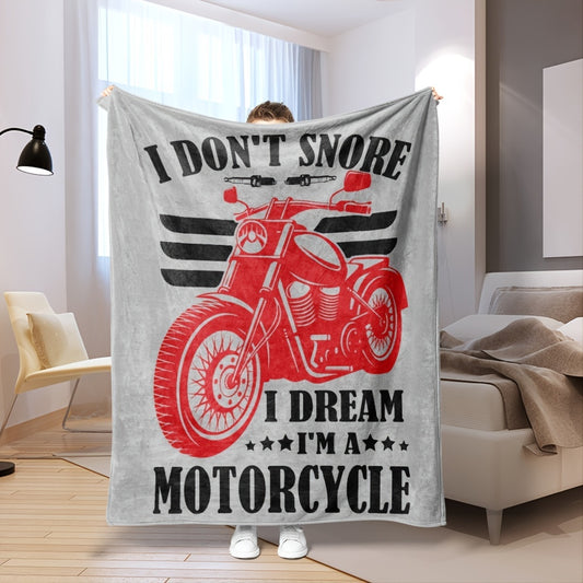 This luxurious Cozy Motorcycle Flannel Blanket is made from ultra-soft, high-quality flannel, and features a vibrant motorcycle print. It's perfect for curling up on the sofa or bed, or using as a throw in your office. A great gift for Christmas, Halloween, or any special occasion.