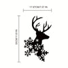 Merry Christmas Metal Deer Wall Decor: A Festive Addition to Any Room