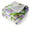 Versatile Floral and Bird Printed Flannel Blanket: Your Ultimate Nap Companion for Office, Home, and Outdoor Activities