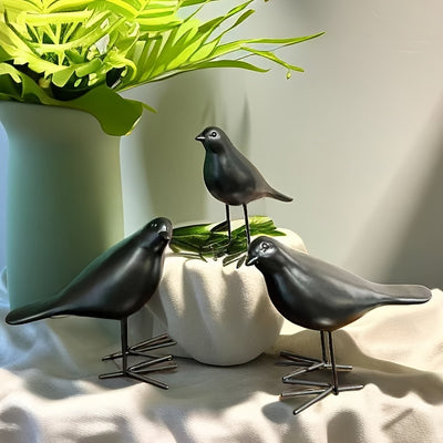 Charming Resin Bird Decoration: Delightful Ornament for Home, Living Room, Hotel, and More!