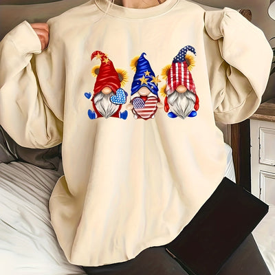 Santa Sweets: Cozy Plus Size Christmas Sweatshirt for Women