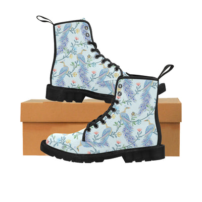 Beautiful Peacock Boots, Peacock Art Martin Boots for Women