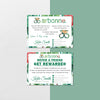 Tropical Leaf And Flowers Arbonne Referal Card, Personalized Arbonne Business Cards AB121
