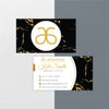 White and Black Luxury Arbonne Business Card, Personalized Arbonne Business Cards AB128