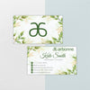 Leaves Watercolor Arbonne Business Card, Personalized Arbonne Business Cards AB129