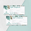 Watercolor Leaves Arbonne Gift Certificate, Personalized Arbonne Business Cards AB146