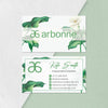 Green Watercolor Flowers Arbonne Business Card QR Code, Personalized Arbonne Business Card QR Code AB147