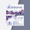 Purple Leaves Arbonne Business Card, Personalized Arbonne Business Cards AB148