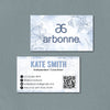 Floral Line Arbonne Business Card QR Code, Personalized Arbonne Business Card QR Code AB162