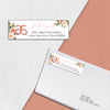 Orange Flowers Arbonne Address Label, Personalized Arbonne Business Cards AB169