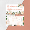 Orange Flowers Arbonne Marketing Bundle, Personalized Arbonne Cards, Arbonne Business Card AB169