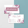 Purple Flowers Arbonne Business Card, Personalized Arbonne Business Cards AB133