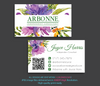 Arbonne Business Card QR Code, Personalized Arbonne Business Card QR Code AB23