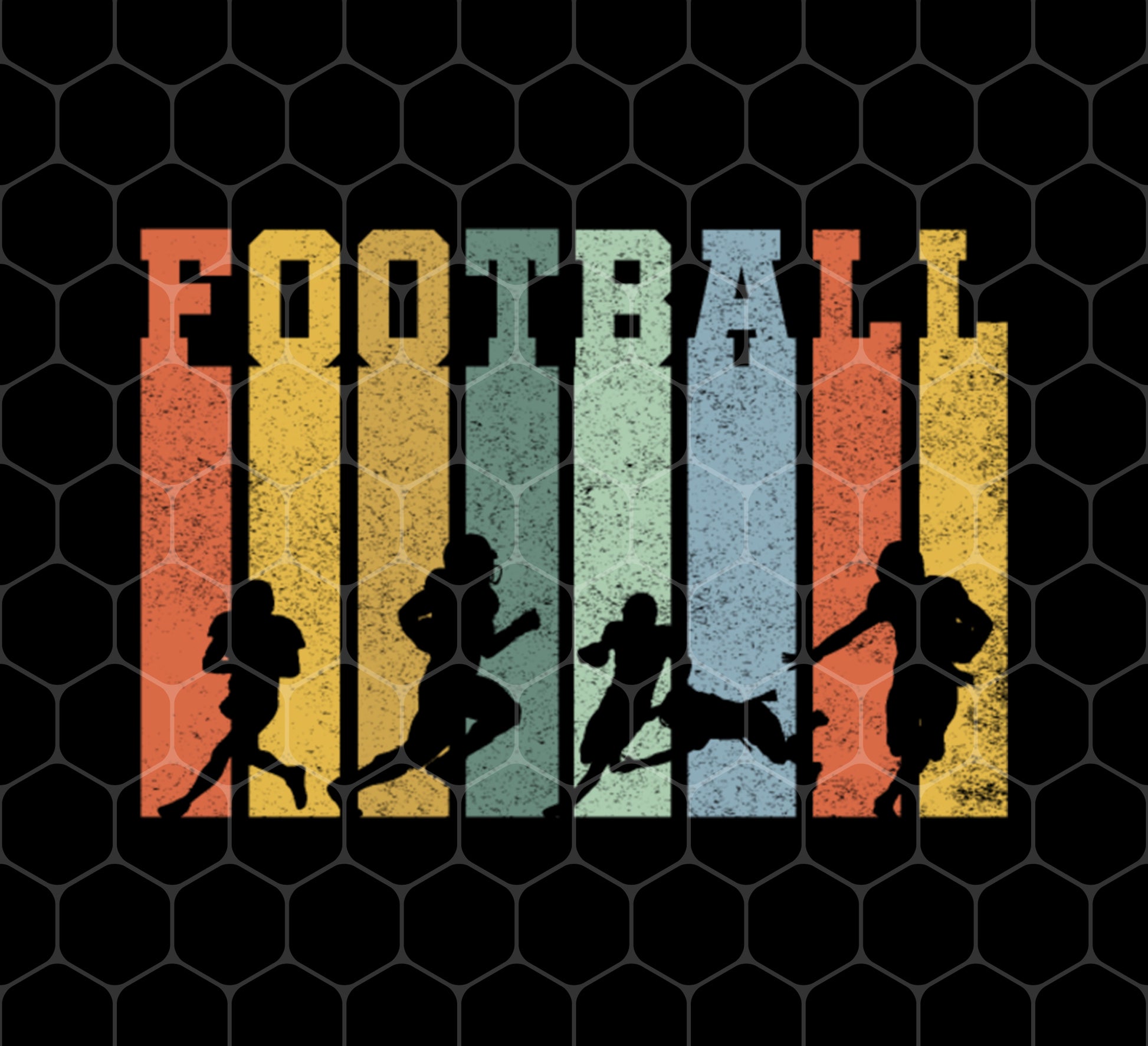 American Football Vintage, Retro Football Season, Png Printable, Digital File