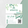 Natural Arbonne Business Card, Personalized Arbonne Business Cards AB15