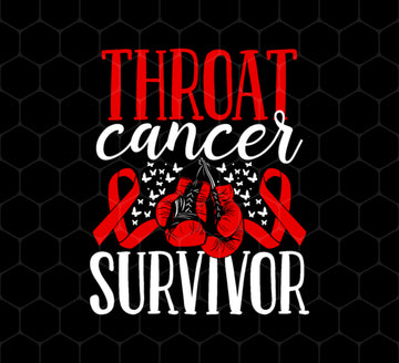 Awareness Ribbon Gift, Throat Cancer Awareness Ribbon Gloves Survivor, Png Printable, Digital File