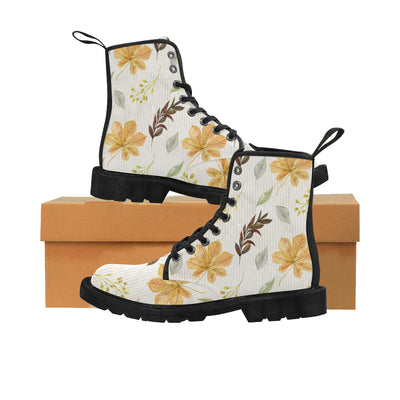 Fall Art Boots, Autumn Leaves Martin Boots for Women