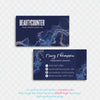 Gold Luxury, Blue Beautycounter Business Card, Personalized Beautycounter Business Cards BC22