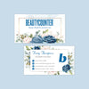 Blue Flowerful Beautycounter Business Card, Personalized Beautycounter Business Cards BC34