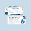 Blue Flowerful Beautycounter Gift Certificate, Personalized Beautycounter Business Cards BC34