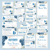 Blue Flowerful BeautyCounter Marketing Bundle, Personalized BeautyCounter Business Cards BC34