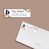 Watercolor Flowers Beautycounter Address Label Cards, Personalized Beautycounter Business Cards BC21