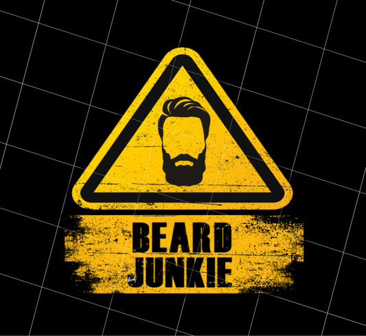 Beard Junkie Png, Bearded Man Png, Beard Grooming Shave Gift Png, I Like Beard Png, Warning Beard Png, PNG Printable, DIGITAL File